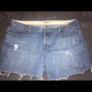 Lands end jean shorts